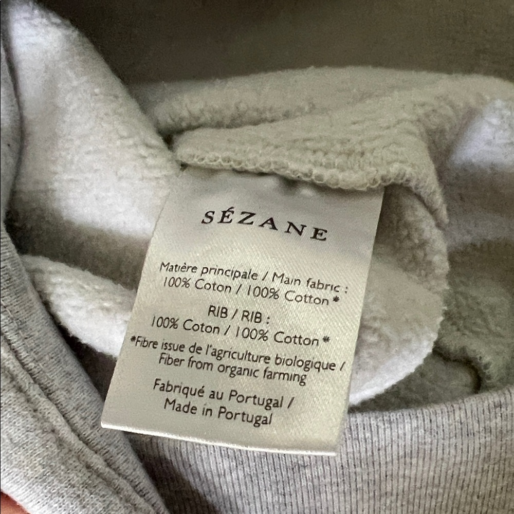 Sezane Gray Crew Neck Sweater - Picture 4 of 4